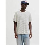 Jack & Jones Bisiklet Yaka Ekru Erkek T-Shirt 12288015 - 2XL