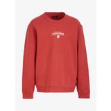 Jack & Jones Bisiklet Yaka Kırmızı Erkek Sweatshırt EXC 12275179_JPRBLAYOUR SWEAT CREW