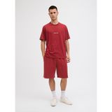 Jack & Jones Bisiklet Yaka Kırmızı Erkek T-Shirt 12282892_JORNORREBRO Emb Tee Ss Cre