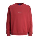 Jack & Jones Bisiklet Yaka Kırmızı Sweatshirt, S, 12282893, Tibetan Red, erkek