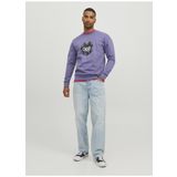 Jack & Jones Bisiklet Yaka Mor Erkek Sweatshırt JORSILVERLAKE SWEAT CREW NECK LN
