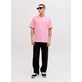 Jack & Jones Bisiklet Yaka Pembe Erkek T-Shirt 12245087 Jjepaulos Tee Ss Crew Neck - XL