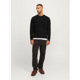 Jack & Jones Bisiklet Yaka Relaxed Siyah Erkek Kazak 12257854_RDDBROOKS KNIT CREW NECK L