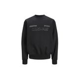 Jack & Jones Bisiklet Yaka Siyah Erkek Sweatshırt 12247020_JORSHADOW BOLT SWEAT CREW