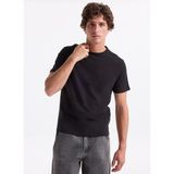 Jack & Jones Bisiklet Yaka Siyah Erkek T-Shirt 12283659_JORSTYLING Icon Tee Ss Cn - M