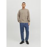 Jack & Jones Bisiklet Yaka Standart Krem Erkek Kazak 12242512_JORRAY KNIT CREW NECK