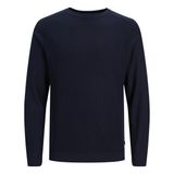 Jack & Jones Bisiklet Yaka Standart Lacivert Erkek Kazak 12240711_JPRBLAANDERSON Knıt Struct - 2XL