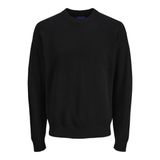 Jack & Jones Bisiklet Yaka Standart Siyah Erkek Kazak 12242512_JORRAY Knıt Crew Neck - M