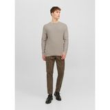 Jack & Jones Bisiklet Yaka Standart Taş Erkek Kazak 12240711_JPRBLAANDERSON Knıt Struct - XL