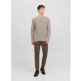 Jack & Jones Bisiklet Yaka Standart Taş Erkek Kazak 12240711_JPRBLAANDERSON KNIT STRUCT
