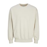 Jack & Jones Bisiklet Yaka Sweatshirt, L, 12257853, Moonbeam, Erkek