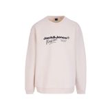 Jack & Jones Bisiklet Yaka Sweatshirt, L, 5003178483, Ekru, erkek