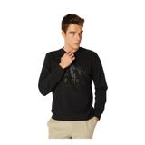 Jack & Jones Bisiklet Yaka Sweatshirt, S, 5003178482, Siyah, erkek