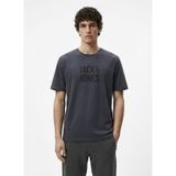 Jack & Jones Bisiklet Yaka T-Shirt, L, 5003350755, Gri, Erkek