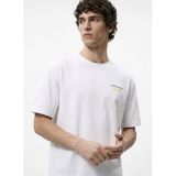 Jack & Jones Bisiklet Yaka T-Shirt, S, 5003350699, Ekru, Erkek