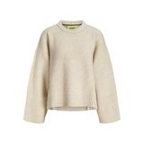 JACK & JONES Bisiklet Yaka Triko Kazak, M, 12255358, Fog, Kadın