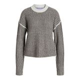 JACK & JONES Bisiklet Yaka Triko Kazak, M, 12280304, Bone White, Kadın