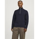 Jack Jones Blamılano Fermuarlı Yakarelax Fit Erkek Kazak 12259664 - Lacivert