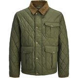 Jack Jones Blubryan Quılted Erkek Ceket 12283810 - Yeşil - 2XL