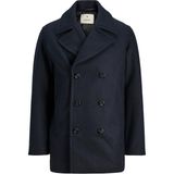 Jack & Jones Blucaptaın Wool Pea Coat Erkek Kaşe Kaban 12239479 - Lacivert
