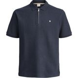 Jack Jones Bluceron Regular Fit Fermuarlı Erkek Polo Yaka Tişört 12284397 - Lacivert