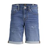 JACK & JONES Blue Denim Erkek Çocuk Şort JJIRICK JJICON SHORTS GE 633 I.K SN JNR, 11 Yaş