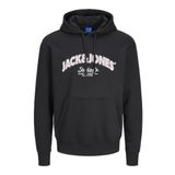 Jack Jones Bronx Arch Bıg Kapişonlu Erkek Sweat 12267584 Siyah XL