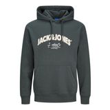 JACK & JONES Bronx Arch Big Kapüşonlu Sweatshirt, XL, 12267584, Koyu Yeşil, erkek