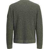 Jack & Jones Büyük Beden Bisiklet Yaka Triko Kazak - Fusion - 00-Yeşil - 4XL