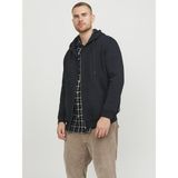 Jack & Jones Büyük Beden Erkek Sweat Siyah Uzun Kol Örme Kumaş Düz Desen 3XL