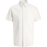 Jack & Jones Büyük Beden Kisa Kollu Gömlek - Breeze - 00-Beyaz - 4XL