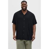 Jack & Jones Büyük Beden Kisa Kollu Gömlek - Jeff - 6XL - Siyah