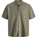 Jack & Jones Büyük Beden Resort Yaka Gömlek - Breeze - 01-Yeşil - 4XL