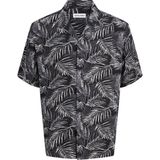 Jack & Jones Büyük Beden Resort Yaka Gömlek - Jeff - 0-Siyah - 4XL