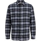Jack & Jones Büyük Beden Siyah-Gri Erkek Gömlek 12245376 - 2XL