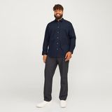 Jack & Jones Büyük Beden Uzun Kollu Gömlek - Joe - 01L-Lacivert - 3XL