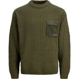 Jack & Jones Cep Detaylı Bisiklet Yaka Kazak - Metro - Siyah - 2XL
