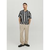Jack & Jones Çizgili Kısa Kollu Gömlek - Jeff - XL - Siyah