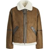 Jack & Jones Cole Aviator Erkek Mont – Pilot Stil Kaban - Kahverengi