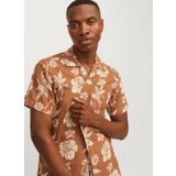 Jack & Jones Comfort Fit Kahve Erkek Gömlek JPRBLUFLORES PRINT SHIRT S/S LN