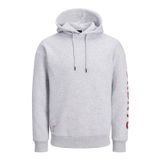 Jack & Jones CORE, Erkek, JCOMONO SWEAT HOOD, Sweatshirts, Açık Gri, XXL