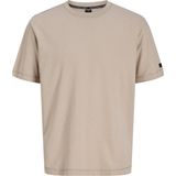 Jack & Jones Core Erkek Tişört Logo Detaylı Kısa Kollu Bisiklet Yaka - Bej - XL
