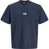 Jack & Jones Core Erkek Tişört Ön Baskılı Kısa Kollu Bisiklet Yaka - Lacivert - XL