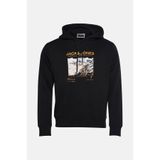 Jack & Jones Core Jcoboost Pamuklu Baskılı Kapüşon Yaka Sweat Erkek SWEAT 12284474