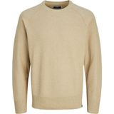 Jack & Jones Core Jcomason Pamuklu Regular Fit Bisiklet Yaka Kazak Erkek Kazak 12264525 - Bej - 2XL