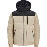 Jack & Jones Core Jcootto Rüzgar Geçirmez Kapüşonlu Suya Dayanıklı Regular Fit Mont Erkek Mont 12214648 - XL - Kahverengi