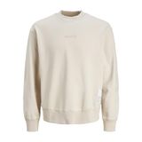 Jack & Jones Core Jcoprjct Sweat Crew Neck AW23 Kırık Beyaz Erkek Sweatshirt