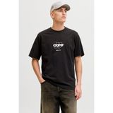 Jack & Jones Core Logolu Pamuklu Regular Fit Bisiklet Yaka T Shirt Erkek T Shirt 12289868 - Siyah - XL