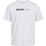 Jack Jones Corp Logo Play Plus Erkek Tişört 12243630 - Beyaz - 5XL