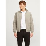 Jack & Jones Dik Yaka Bomber Ceket Krem Rengi Erkekler İçin Modern Tasarım